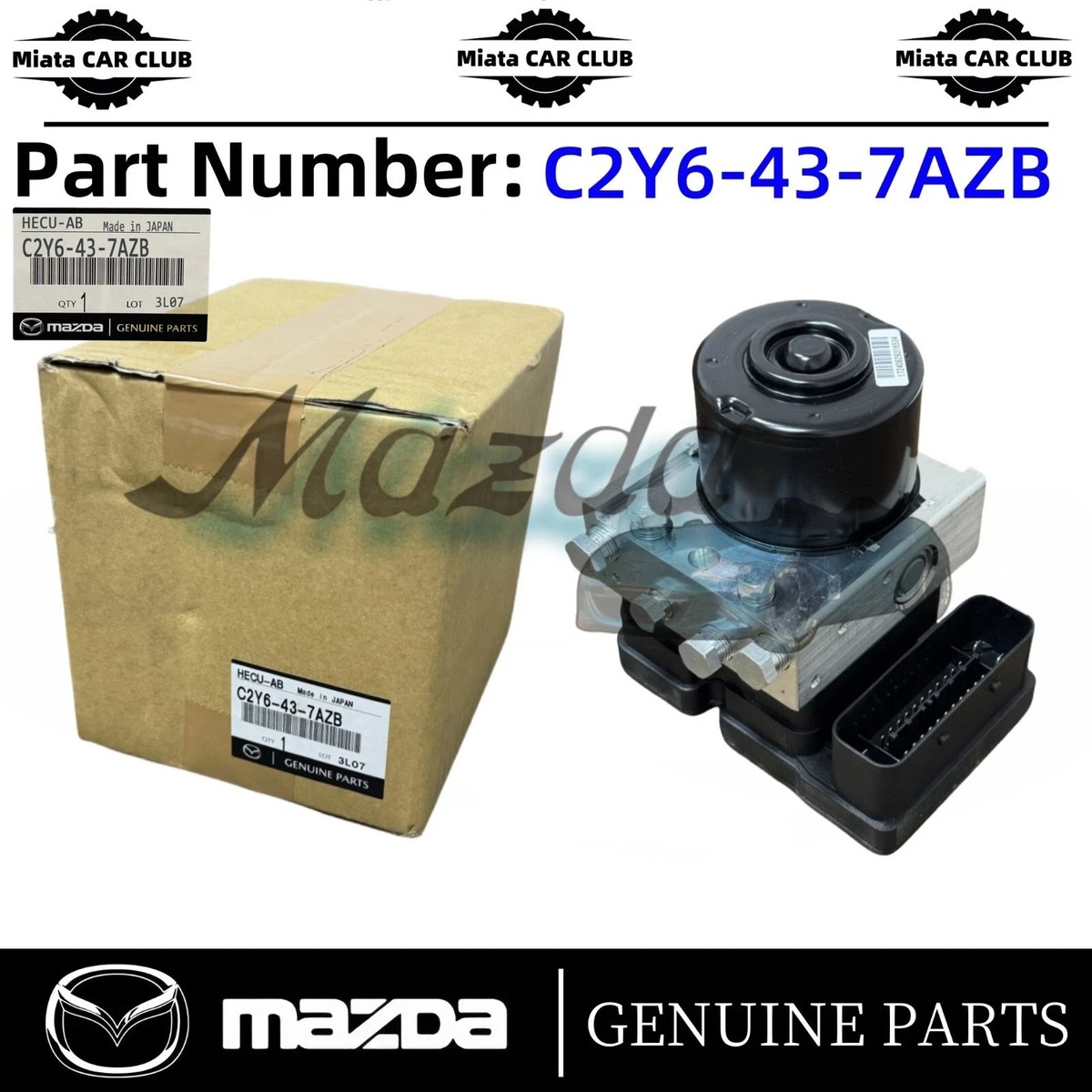 2005-2010 Genuine Mazda 5 ABS Control Unit C2Y6-43-7AZB C2Y6-43