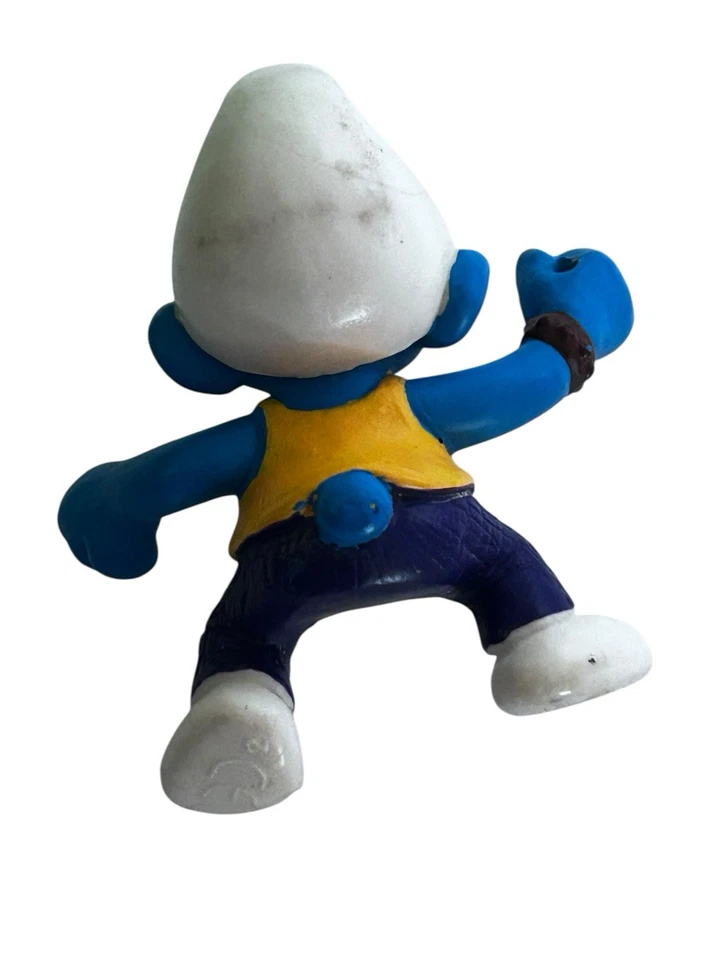 Pitufo Baterista Schleich Juguete Juego Juguete Sin Palos PVC Foto 4 de 4