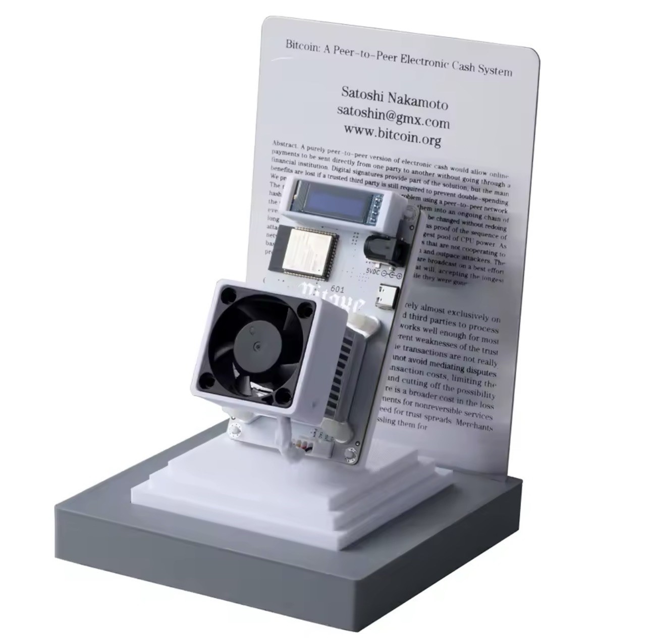 New 2025 Bitaxe 601 Solo Bitcoin Miner 1.20TH/s ASIC PSU BTC WiFi Efficient 15w