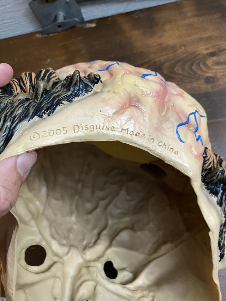 2005 Disguise Brains Steampunk Glasses Metal Teeth Electrodes Halloween Mask - Image 3 of 3