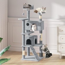 60 Inch Cat Tree Tower for Indoor Cats Large Adults with Scratching Post Condo
