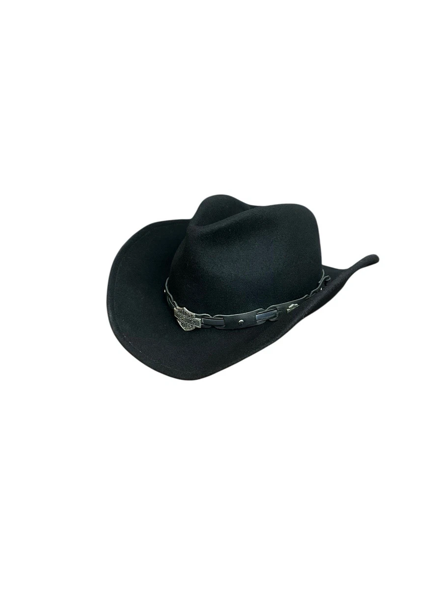 Casquette/chapeau Vintage Harley-Davidson – Style Cowboy Western, Taille M, Marron, Made In USA, Neuf Sans étiquette