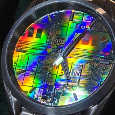 IHW Hydrogen-3 Gas Tubes Stainless Steel Automatic Watch Silicon Wafer Dial