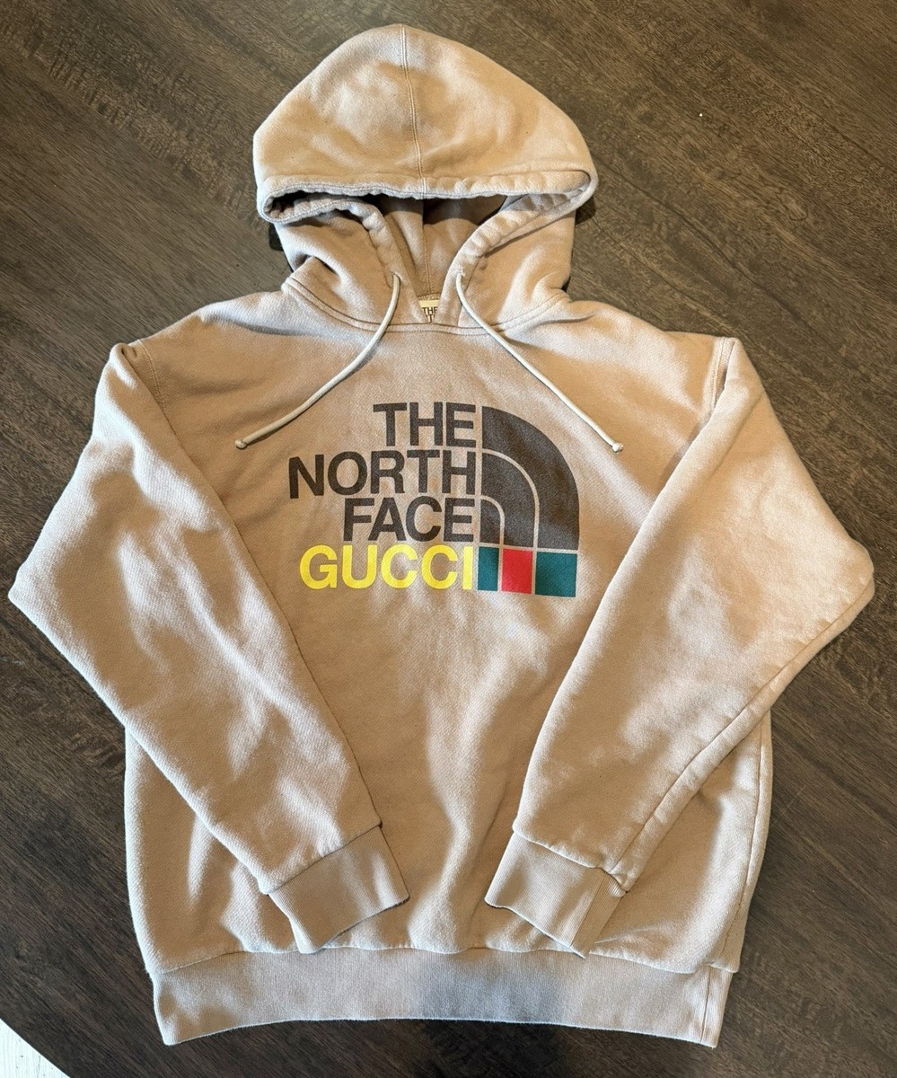 THE NORTH FACE x GUCCI フード付きパーカー ベージュ The North Face x Gucci Beige Pullover Hoodie Hooded Graphic Print