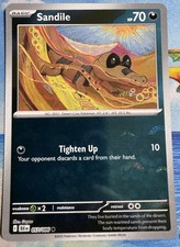 Sandile Poke Ball Pattern 057/086 SV: Black Bolt Holo Common Pokémon NM