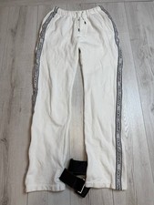 RARO Pantalone Dolce&Gabbana Track Uomo AUTENTICO Taglia S Bianco