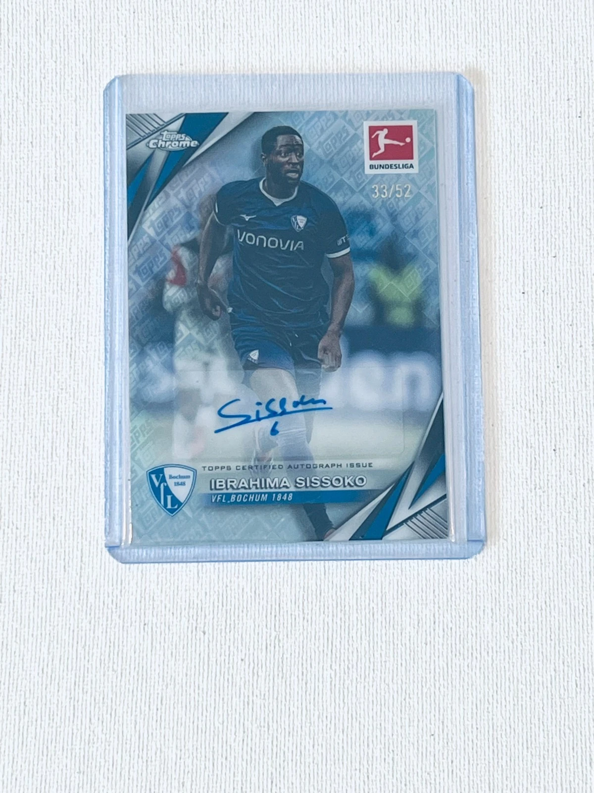 Ibrahima Sissoko Autograph 1 of 52 ToppsFractor 2024/25 Topps Chrome Bundesliga
