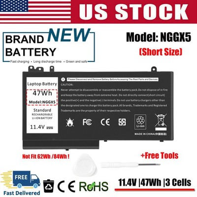  NGGX5 Battery For Dell Latitude 12 E5270 14 E5470 15 E5570 Precision 3510 47Wh