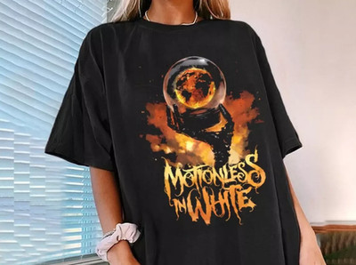 Motionless In White Scoring The End Of The World T-shirt All Size S-5XL