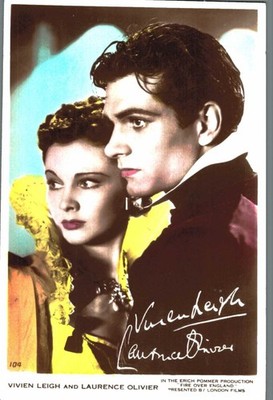 Vivien Leigh-Laurence Oliver     *  Original -Picturegoer - Postcard * N 968 q