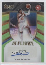 2020-21 Select In Flight Signatures Neon Green Prizm 9/99 Cam Reddish Auto pe8