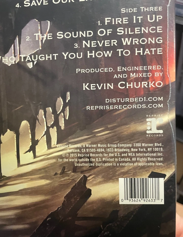 DISTURBED - IMMORTALIZED 2LP 2015 USA 1ST ORIGINAL PRESSING SEALED SHIPS FREE - Image 4 of 4