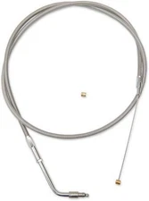 LA Choppers LA-8320TH16 Stainless Steel Throttle Cable Kit - 15in.-17in. Ape ...