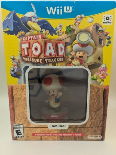 Captain Toad: Treasure Tracker + Toad Amiibo - Nintendo Wii U, Brand New Sealed