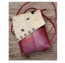 ili New York Genuine Leather Western/Boho Crossbody Bag