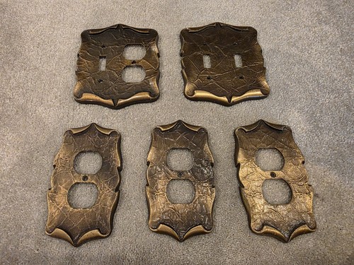 Amerock Carriage House Lot  Switch and Outlet Plates Antique English