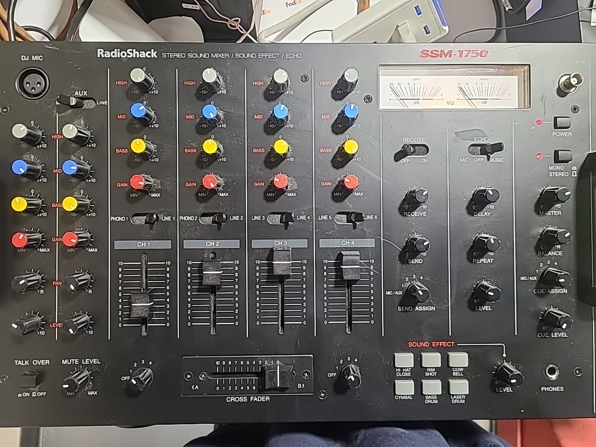 Radio Shack Optimus Stereo Sound Mixer Sound Effect Echo SSM-1750