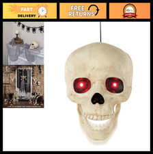 Animated Skull Decoration with Light  Sound - Spooky Halloween Prop