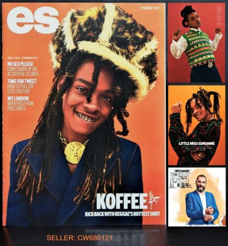 KOFFEE JAMAICAN SINGER RAPTURE GIFTED FRED SIRIEIX ES MAGAZINE FEBRUARY 2022 - Picture 1 of 1
