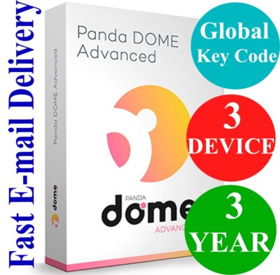 Panda Dome Advanced 3 Device / 3 Year (Unique Global Key Code) 