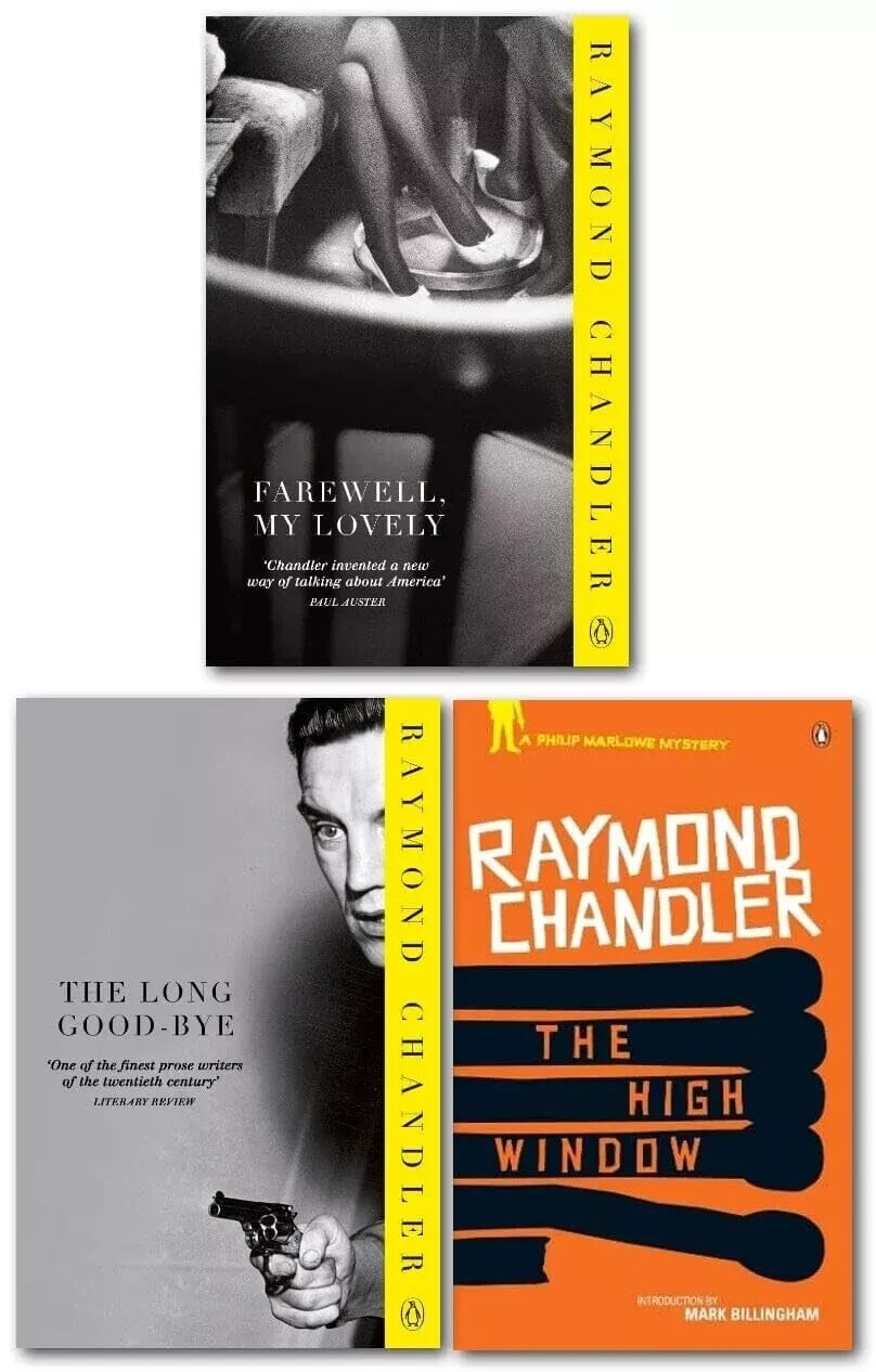 Philip Marlowe Series 3 Books Set by Raymond Chandler High Window, Long Good-bye
