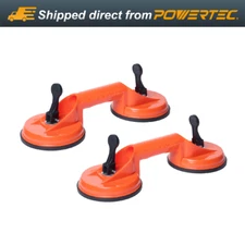 POWERTEC Glass Suction Cups to Lift Large Glass & Tile, 2PK (71882-P2)