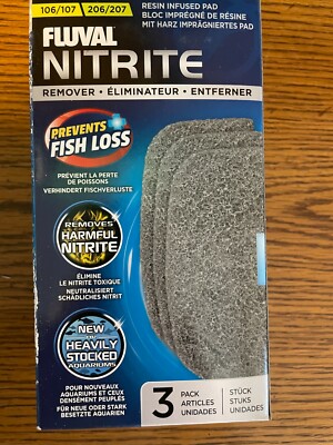 FLUVAL NITRITE REMOVER 3PK A263 104 204 105 205 106 206 107 207 CANISTER FILTER