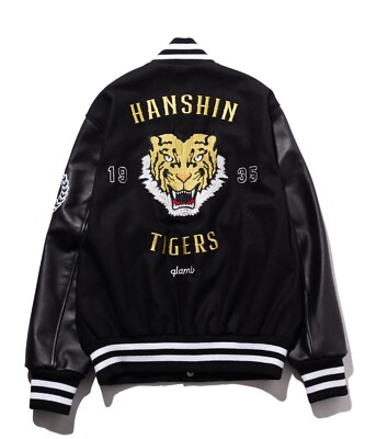 Glamb x Hanshin Tigers Varsity Jacket Skookum Medium | eBay