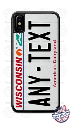 Wisconsin Vintage State License Plate Phone Case For iPhone 12 Samsung Google