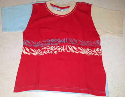 CAKEWALK Kids   Jungen Shirt T-Shirt   rot hellblau beige   Gr. 104   4 Jahre