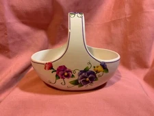 Vintage teleflora(R) gift CERAMIC ARRANGEMENT ‘BASKET’ PLANTER