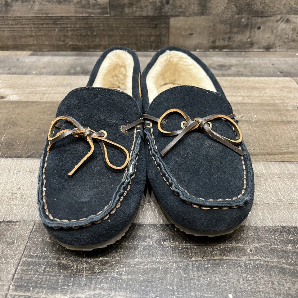 Zapatillas Clarks Para Hombre Azul Marino Gamuza Imitación Piel Talla 10 M Foto 2 de 4