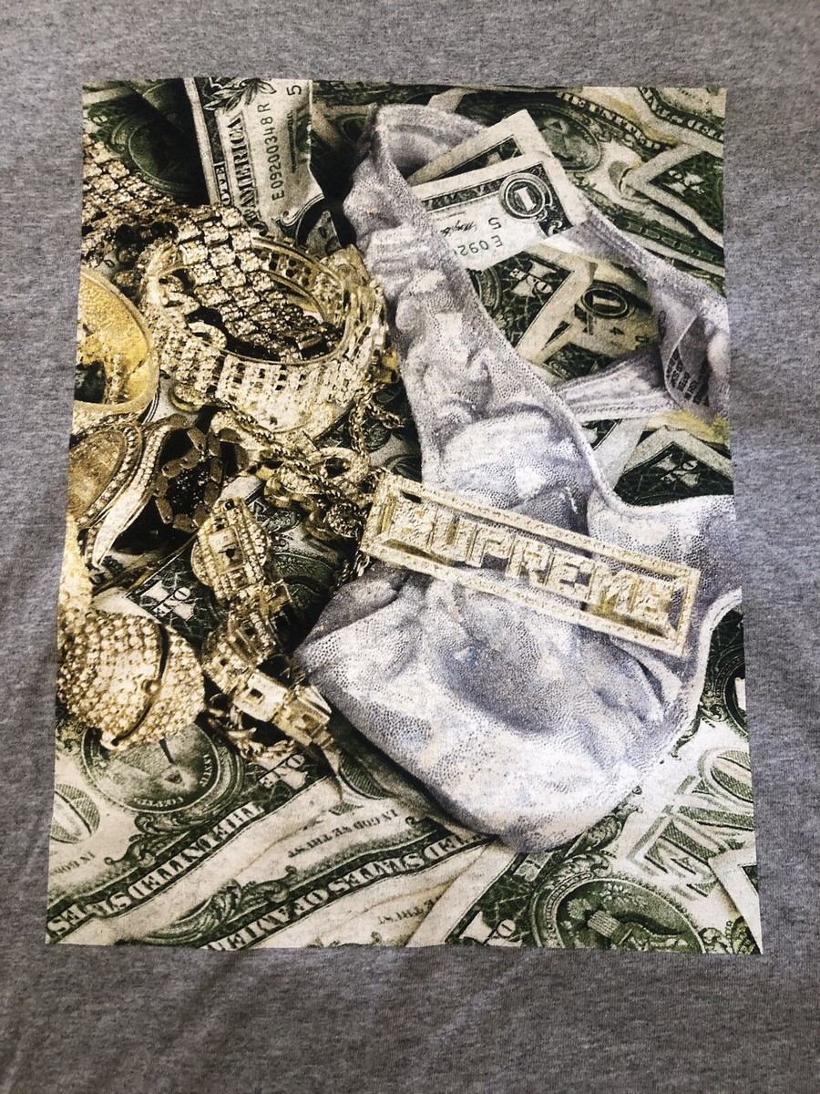 Supreme Bling Tee Heather Grey XL SS20 | eBay