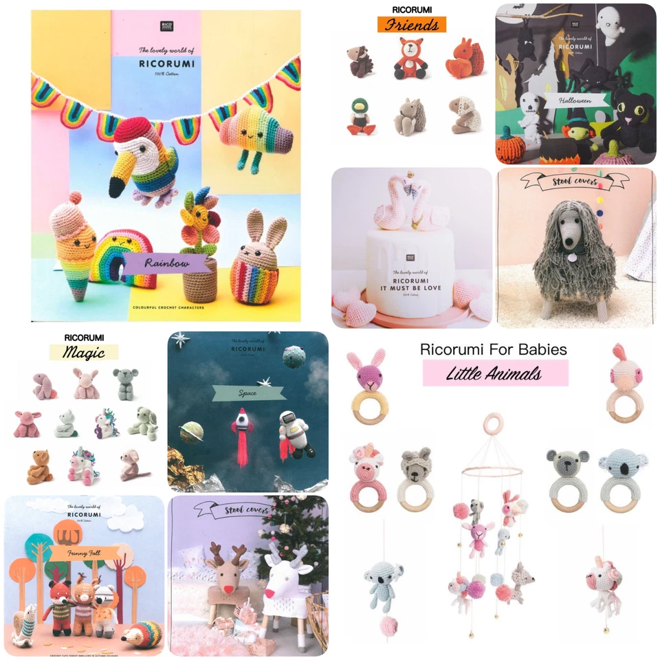 Rico RICORUMI DK Amigurumi Character Crochet Pattern Books