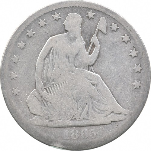 1865-S Seated Liberty Half Dollar *5543 - Picture 1 of 3