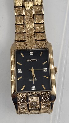 Elgin FG9031ST Men's Black Watch for sale online | eBay