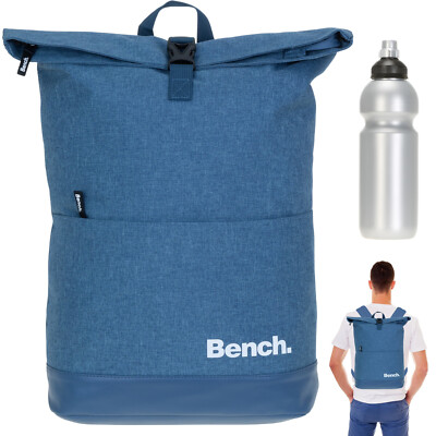 Rucksack Herren Jungen Bench Roll-Top A4 Kurierrucksack 64180 5400 Denim Blau +f
