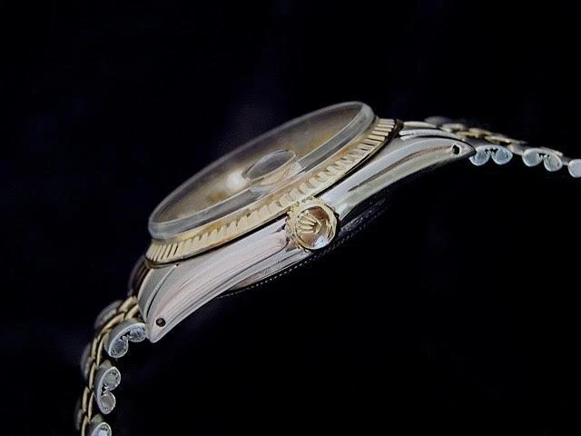 Rolex Datejust Mens 2Tone 14K Gold & Stainless Steel Silver Jubilee Band 1601 - Image 4 of 4