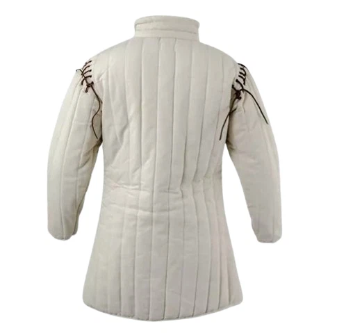 Medieval Grueso Acolchado Algodón Gambesón Recreación SCA LARP Chaqueta Armadura Disfraz Foto 3 de 4