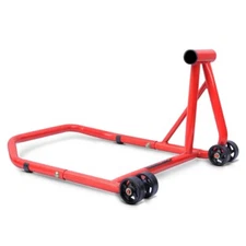 Single Sided Rear Paddock Stand Constands Single Classic left no Pin red