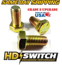 (3 Pack) Blade Bolts fits Hustler 781872 Grade 8 UPGRADE Raptor-SD, X One, XR7