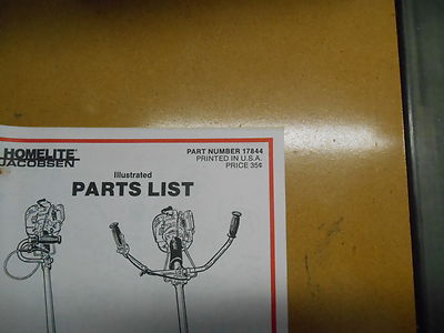 Homelite HK24 String Trimmer Bushcutter HK33 Bushcutter Parts List