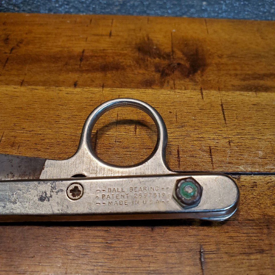 Vintage Used GOLD SEAL Nickel plate Thread Nippers scissors ST PETE