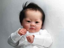 19inch Unfinished Reborn Doll Kit Unpaited Parts with Cloth Body Blank Lali Gift