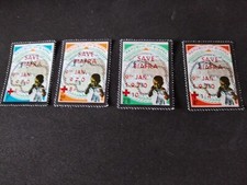 1 SERIE DE 4 TIMBRES RÉPUBLIQUE DU BIAFRA NEUFS DE 1970  AVEC SURTAXE