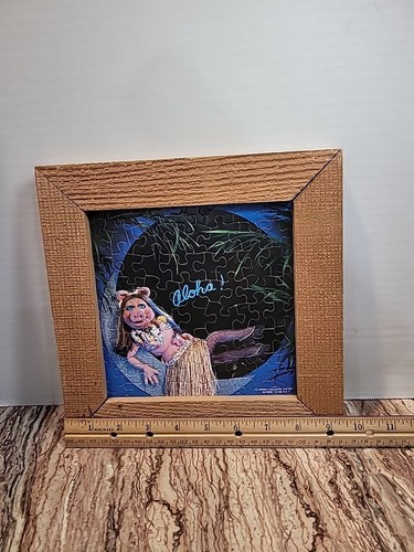 Springbok Muppets Puzzle Miss Piggy Aloha Hawaiian 70 Piece Framed Picture 1977 - Picture 4 of 4