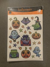 Halloween Tattoos Carlton Cards 2 Sheets NEW VINTAGE MONSTERS