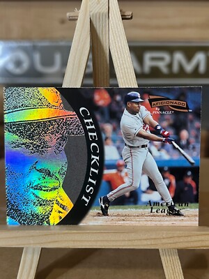 Albert Belle 1996 Aficionado Pinnacle Holo Foil Baseball AL Checklist
