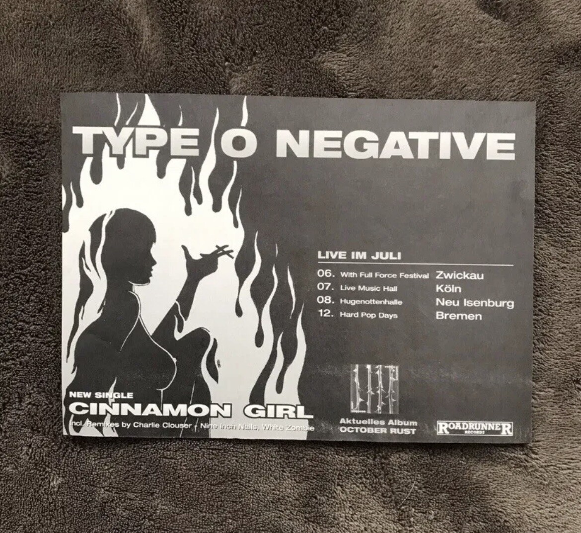 Cinnamon Girl [Single] by Type O Negative (CD, Jun-1997