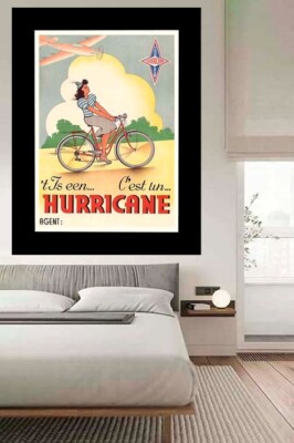 Poster Manifesto Locandina Pubblicità Biciclette Francia